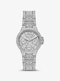 Montre Camille miniature argentée à pavé