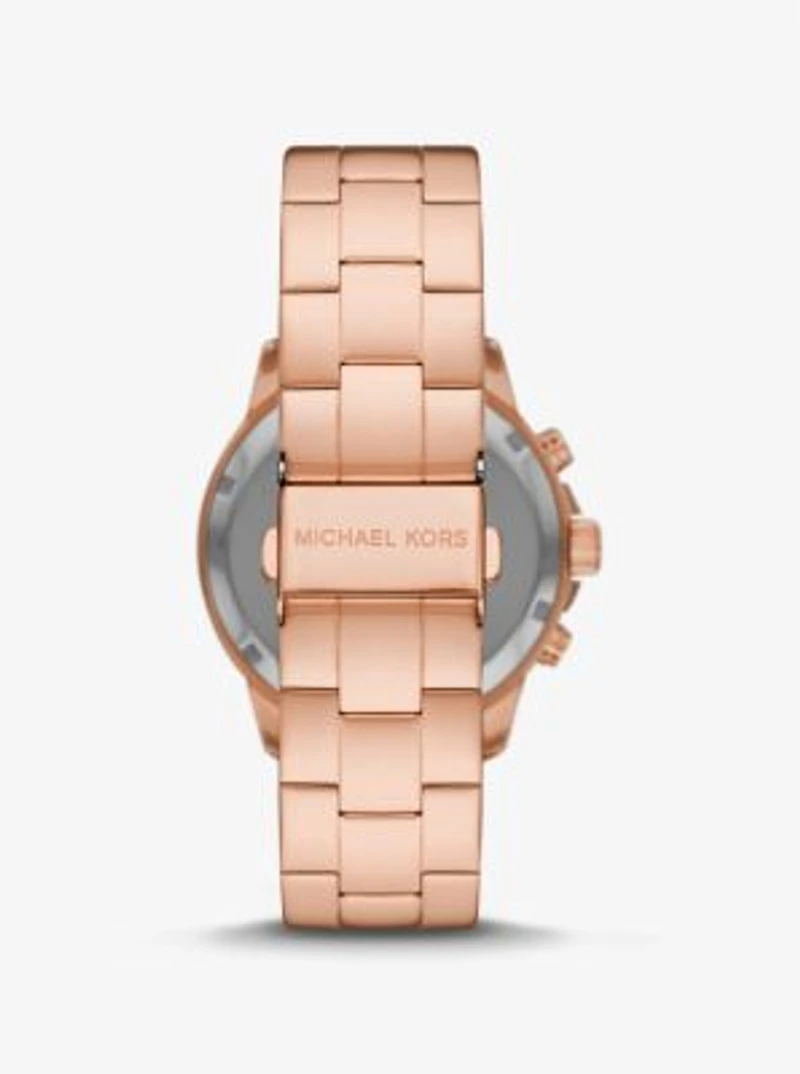 Oversized Bryn Pavé Rose Gold-Tone Watch
