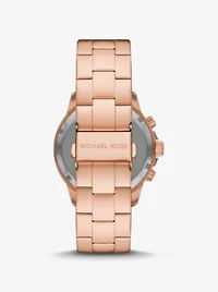 Oversized Bryn Pavé Rose Gold-Tone Watch