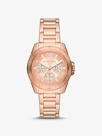 Mini Alek Pavé Rose Gold-Tone Watch