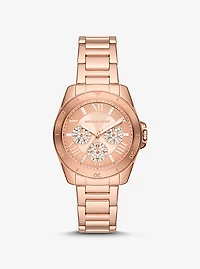 Mini Alek Pavé Rose Gold-Tone Watch