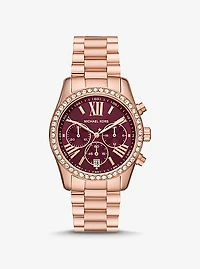 Lexington Pavé Rose Gold-Tone Watch