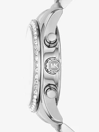 Montre Lexington argentée à pavé