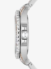 Limited-Edition Oversized Everest Two-Tone Pavé Silver-Tone Watch
