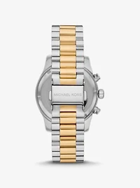 Oversized Lexington Pavé Two-Tone Watch