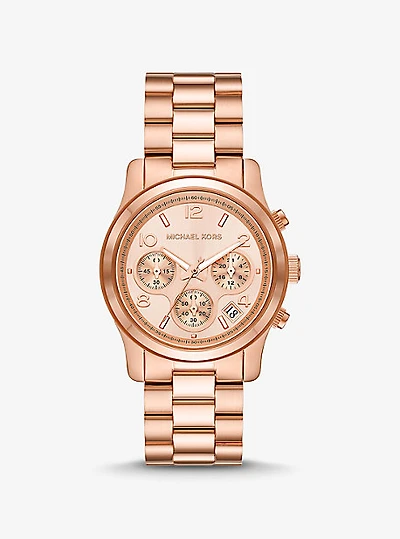 Slim Runway Rose Gold-Tone Watch