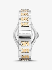 Lennox Pavé Two-Tone Logo Watch