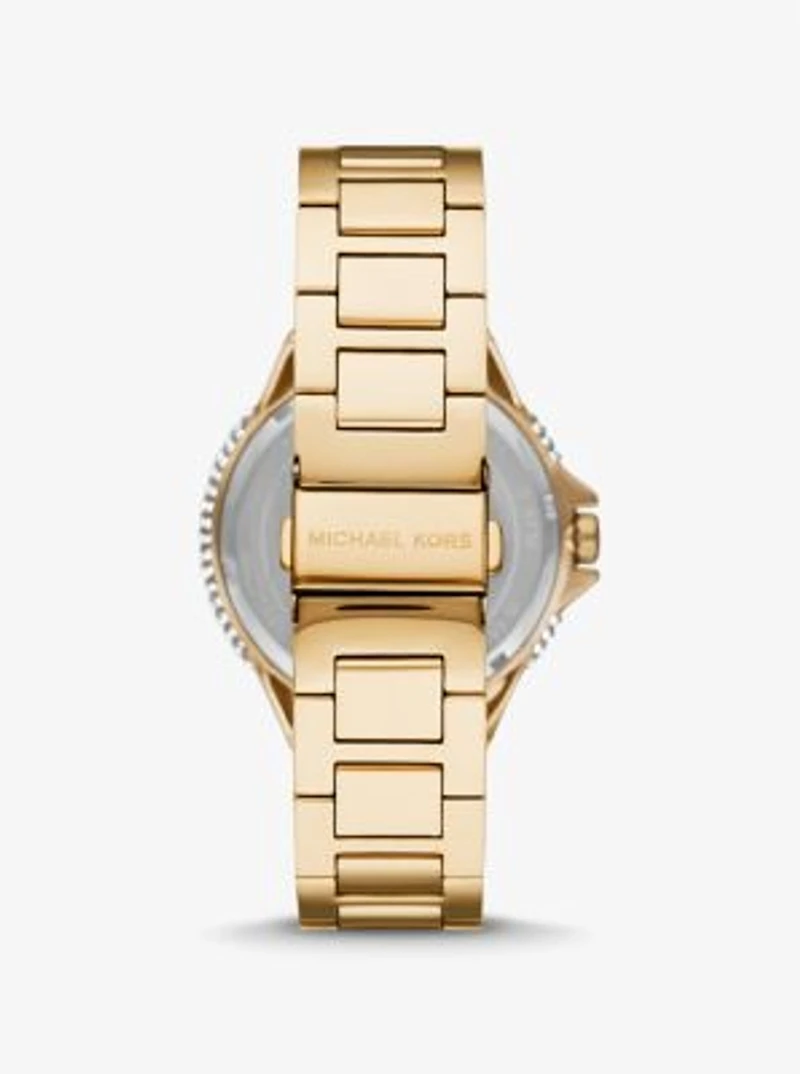 Montre Camille surdimensionnée dorée à pavé à effet ombré