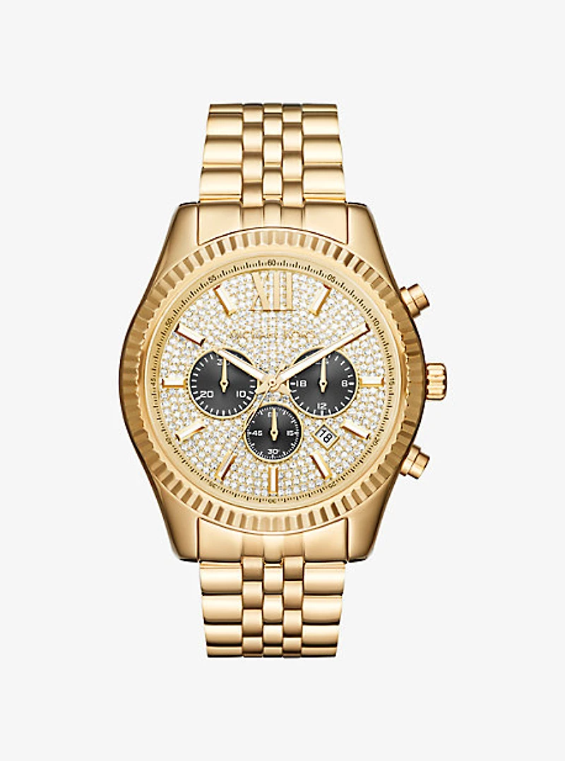 Oversized Lexington Gold-Tone Watch
