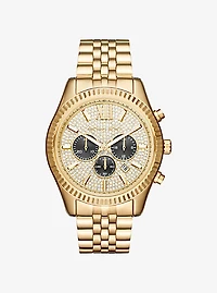 Oversized Lexington Gold-Tone Watch