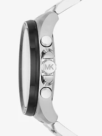 Montre Brecken surdimensionnée argentée