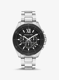 Montre Brecken surdimensionnée argentée