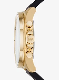 Montre Brecken surdimensionnée dorée à logo