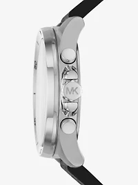 Montre Brecken surdimensionnée argentée à logo