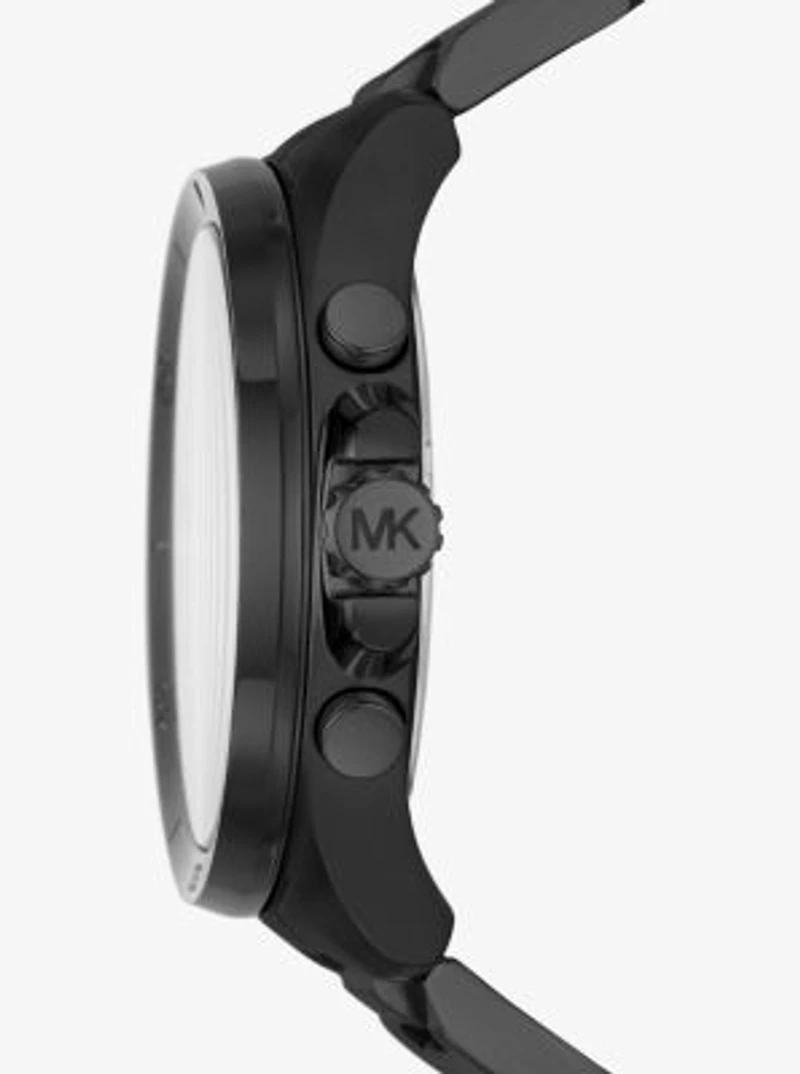 Oversized Brecken Black-Tone Watch