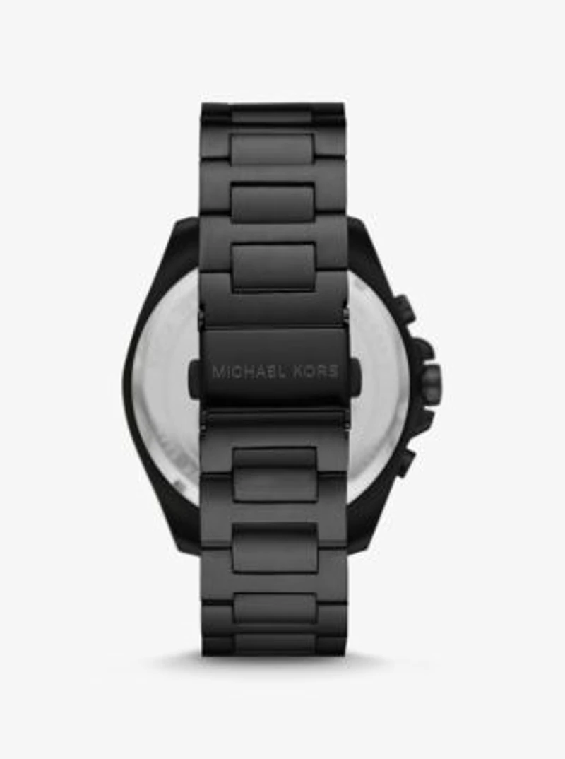 Oversized Brecken Black-Tone Watch