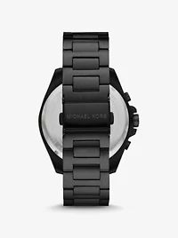 Oversized Brecken Black-Tone Watch