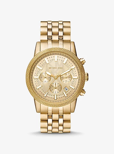 Montre Hutton surdimensionnée dorée