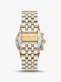Oversized Hutton Two-Tone Watch