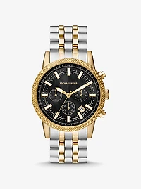 Oversized Hutton Two-Tone Watch