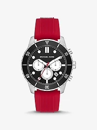 Montre Cunningham surdimensionnée argentée à bracelet en silicone