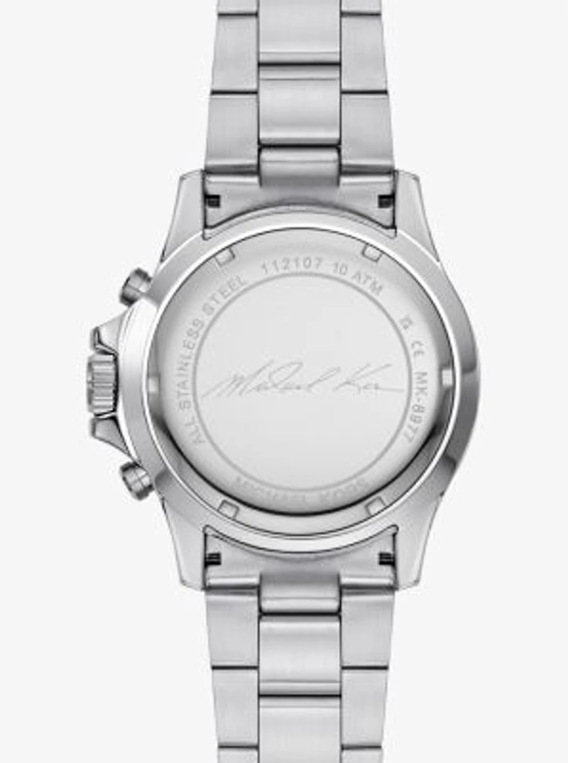 Montre Everest surdimensionnée argentée