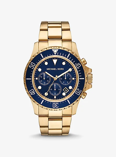 Oversized Everest Gold-Tone Watch
