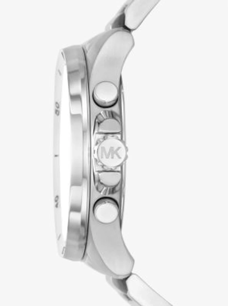 Montre Brecken surdimensionnée argentée