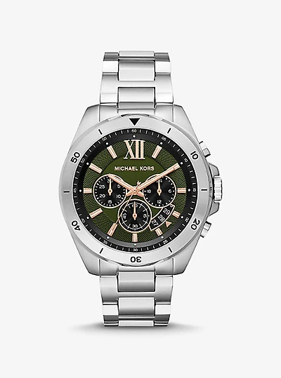 Montre Brecken surdimensionnée argentée