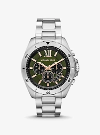 Montre Brecken surdimensionnée argentée