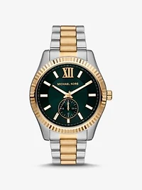 Montre Lexington surdimensionnée à deux tons