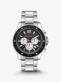 Oversized Nolan Silver-Tone Watch