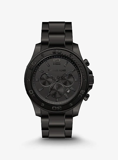 Oversized Nolan Black-Tone Watch