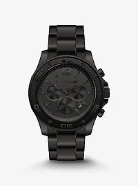 Oversized Nolan Black-Tone Watch