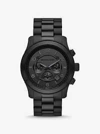 Oversized Slim Runway Black-Tone Watch