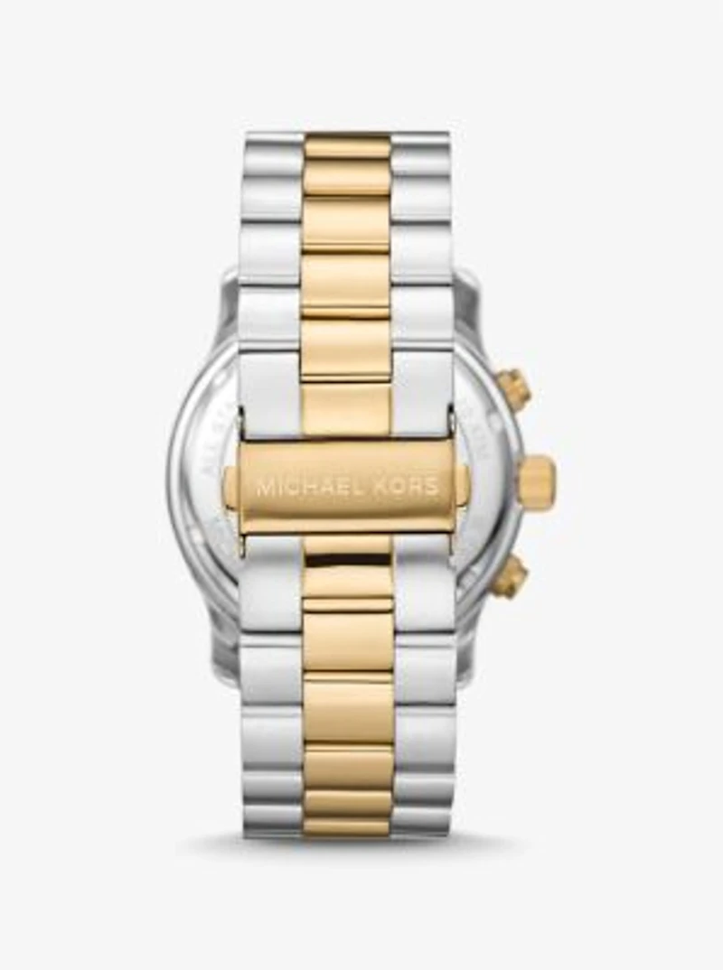 Oversized Slim Runway Two-Tone Watch