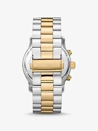 Oversized Slim Runway Two-Tone Watch