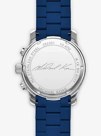 Oversized Runway Navy-Tone Watch