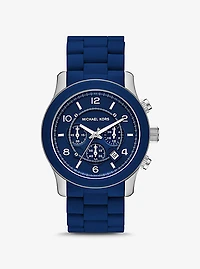 Oversized Runway Navy-Tone Watch