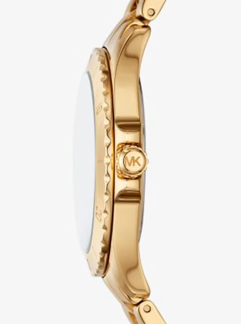 Montre Everest étroite dorée