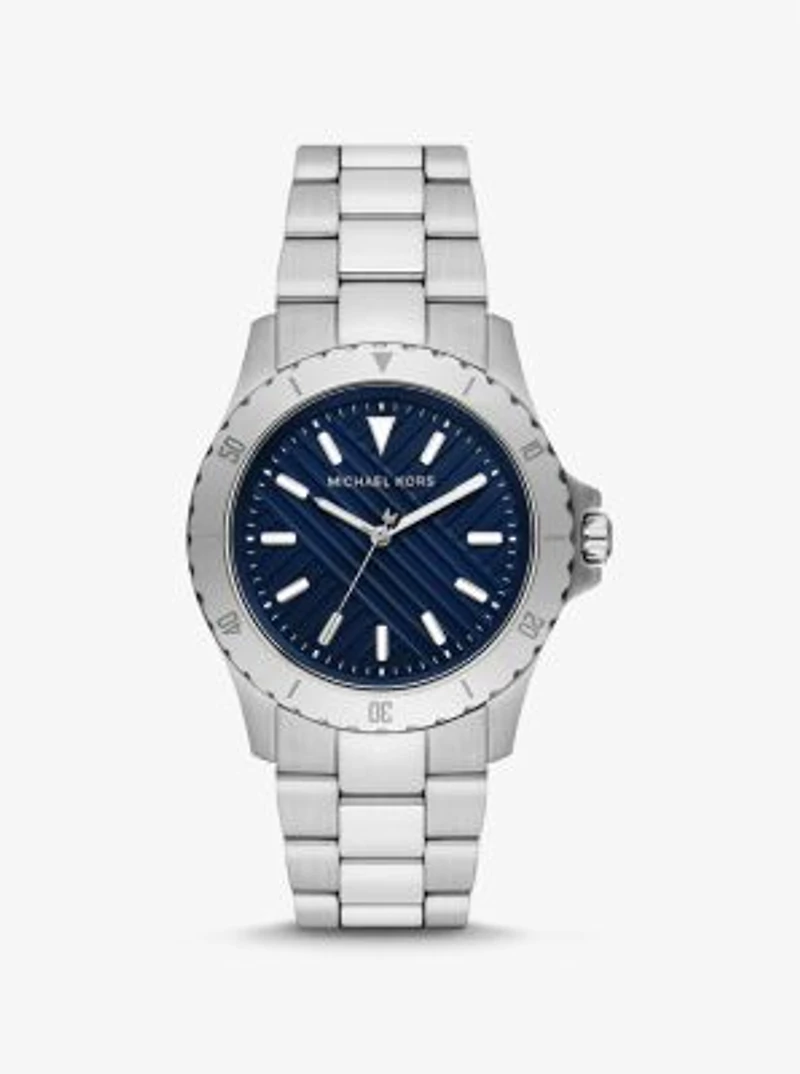 Montre Everest surdimensionnée argentée