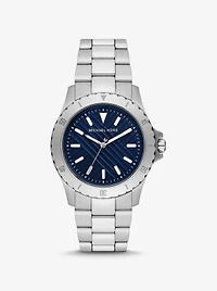 Montre Everest surdimensionnée argentée