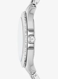 Montre Everest surdimensionnée argentée