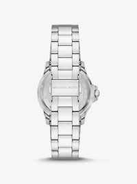 Montre Everest surdimensionnée argentée