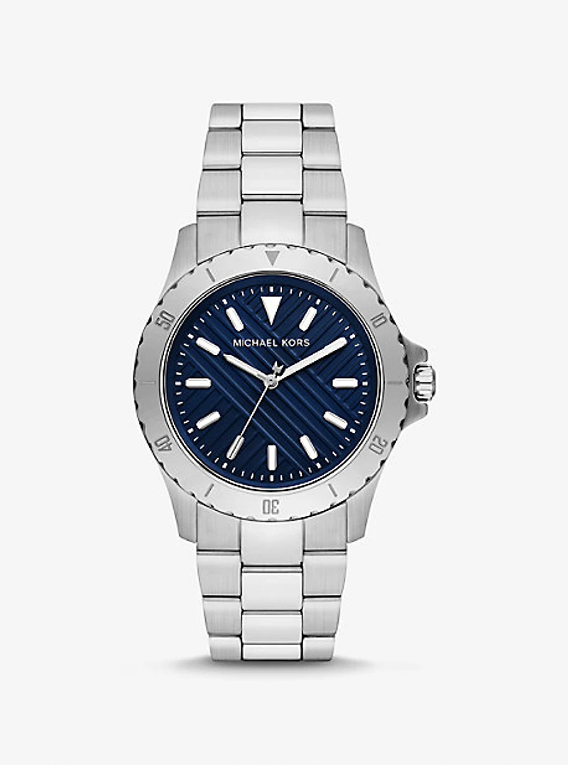 Montre Everest surdimensionnée argentée