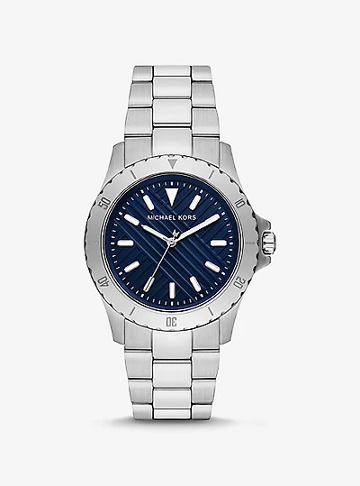 Montre Everest surdimensionnée argentée