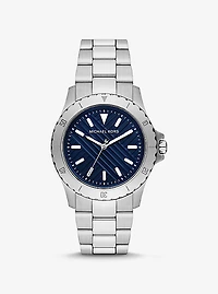 Montre Everest surdimensionnée argentée