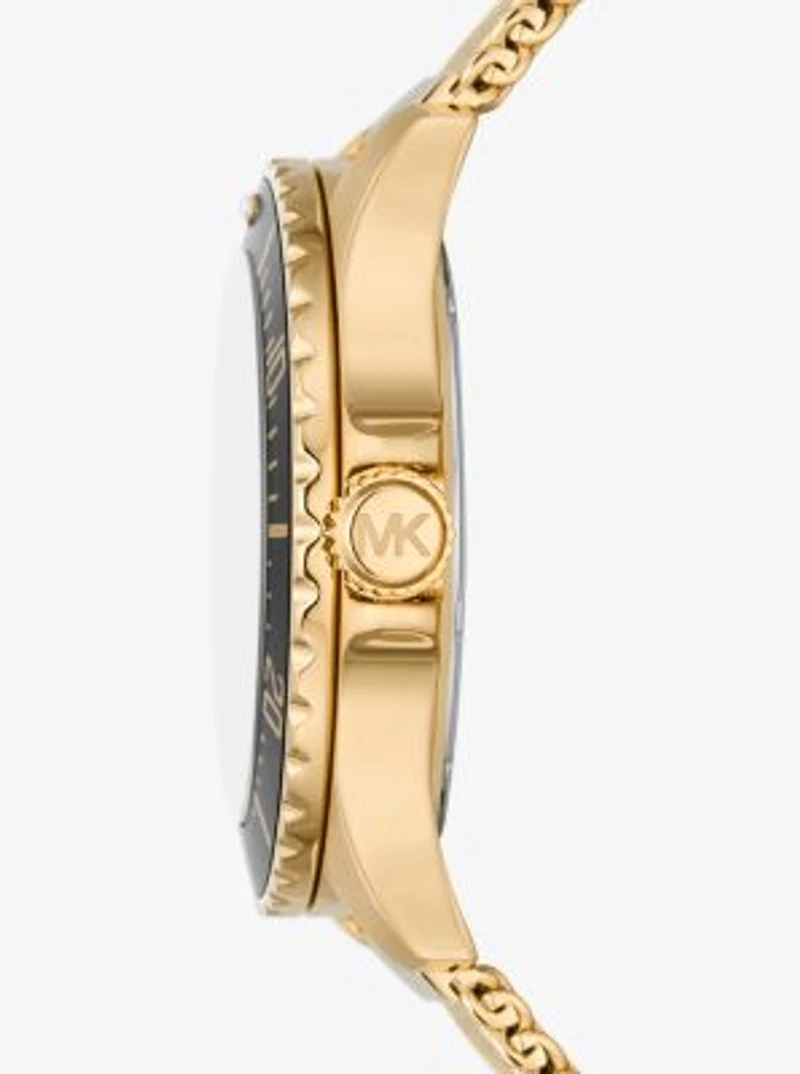Oversized Slim Everest Gold-Tone Mesh Watch