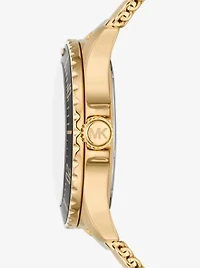 Oversized Slim Everest Gold-Tone Mesh Watch
