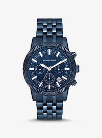 Oversized Hutton Navy-Tone Watch